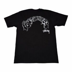 Stussy Shuffle Pigment Dyed Tee in Black